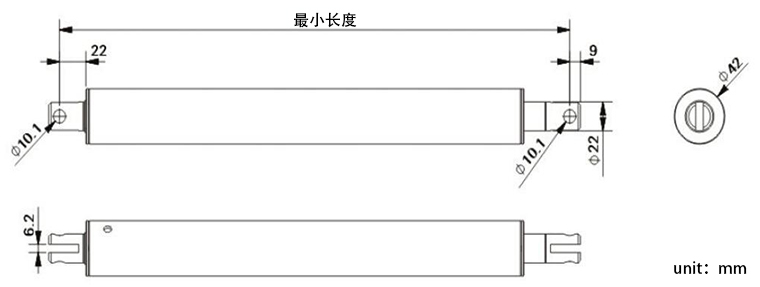 家居辦公電動推桿UG42結構圖